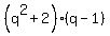 %28q%5E2%2B2%29%28q-1%29