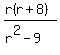 %28r%28r%2B8%29%29%2F%28r%5E2-9%29