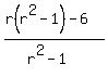 %28r%28r%5E2+-+1%29+-+6%29%2F%28r%5E2+-+1%29