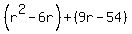 %28r%5E2-6r%29%2B%289r-54%29
