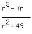 %28r%5E3-7r%29%2F%28r%5E2-49%29