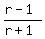 %28r-1%29%2F%28r%2B1%29