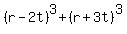 %28r-2t%29%5E3%2B%28r%2B3t%29%5E3+