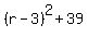 %28r-3%29%5E2+%2B+39