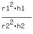 %28r1%5E2%2Ah1%29%2F%28r2%5E2%2Ah2%29