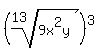 %28root%2813%2C+9x%5E2y%29%29%5E3