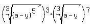%28root%283%2C%28a-y%29%5E5%29%29%5E3%2A%28root%283%2Ca-y%29%29%5E7