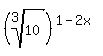 %28root%283%2C10%29%29%5E%281-2x%29