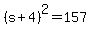 %28s%2B4%29%5E2=157