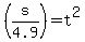 %28s%2F4.9%29=t%5E2
