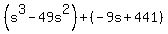 %28s%5E3-49s%5E2%29%2B%28-9s%2B441%29