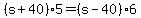 %28s+%2B+40%29%2A5+=+%28s+-+40%29%2A6