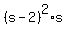%28s-2%29%5E2%2As