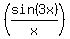 %28sin%283x%29%2Fx%29