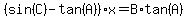 %28sin%28C%29-tan%28A%29%29%2Ax=B%2Atan%28A%29