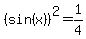 %28sin%28x%29%29%5E2=1%2F4