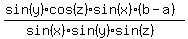 %28sin%28y%29cos%28z%29sin%28x%29%28b-a%29%29%2F%28sin%28x%29sin%28y%29sin%28z%29%29