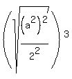 %28sqrt%28%28a%5E2%29%5E2%2F2%5E2%29%29%5E3