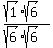 %28sqrt%281%29sqrt%286%29%29%2F%28sqrt%286%29sqrt%286%29%29