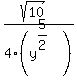 %28sqrt%2810%29%29%2F4%28y%5E%285%2F2%29%29