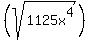 %28sqrt%281125x%5E4%29%29
