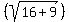 %28sqrt%2816%2B9%29%29