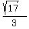 %28sqrt%2817%29%29%2F3