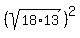 %28sqrt%2818%2A13%29%29%5E2