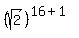 %28sqrt%282%29%29%5E%2816%2B1%29