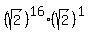 %28sqrt%282%29%29%5E16%2A%28sqrt%282%29%29%5E1