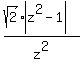 %28sqrt%282%29abs%28z%5E2-1%29%29%2Fz%5E2%29