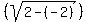 %28sqrt%282-%28-2%29%29%29