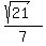 %28sqrt%2821%29%29%2F7