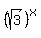 %28sqrt%283%29%29%5Ex