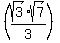 %28sqrt%283%29%2Asqrt%287%29%2F3%29