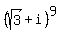 %28sqrt%283%29%2Bi%29%5E9