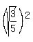 %28sqrt%283%2F5%29%29%5E2