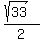%28sqrt%2833%29%29%2F2