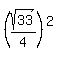 %28sqrt%2833%29%2F4%29%5E2