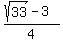 %28sqrt%2833%29-3%29%2F4