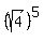 %28sqrt%284%29%29%5E5