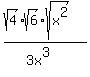\"%28sqrt%284%29%2Asqrt%286%29%2Asqrt%28x%5E2%29%29%2F%283x%5E3%29\"
