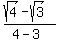%28sqrt%284%29-sqrt%283%29%29%2F%284-3%29