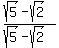 %28sqrt%285%29-sqrt%282%29%29%2F%28sqrt%285%29-sqrt%282%29%29