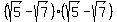 %28sqrt%285%29-sqrt%287%29%29%28sqrt%285%29-sqrt%287%29%29