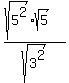 %28sqrt%285%5E2%29sqrt%285%29%29%2Fsqrt%283%5E2%29