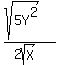 %28sqrt%285Y%5E2%29%29%2F%282sqrt%28X%29%29