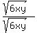 %28sqrt%286xy%29%29%2F%28sqrt%286xy%29%29