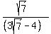 \"%28sqrt%287%29%29%2F%28%283sqrt%287%29-4%29+%29+\"