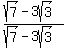 %28sqrt%287%29-3sqrt%283%29%29%2F%28sqrt%287%29-3sqrt%283%29%29